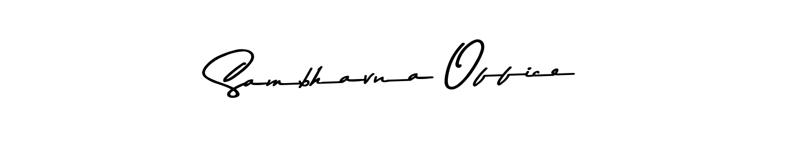 Design your own signature with our free online signature maker. With this signature software, you can create a handwritten (Asem Kandis PERSONAL USE) signature for name Sambhavna Office. Sambhavna Office signature style 9 images and pictures png