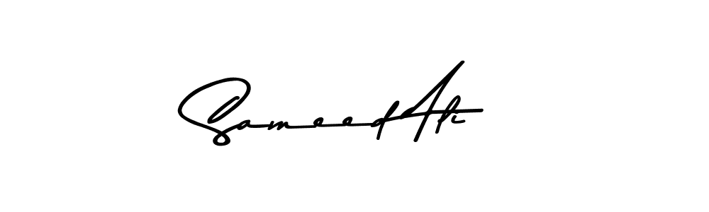 Use a signature maker to create a handwritten signature online. With this signature software, you can design (Asem Kandis PERSONAL USE) your own signature for name Sameed Ali. Sameed Ali signature style 9 images and pictures png