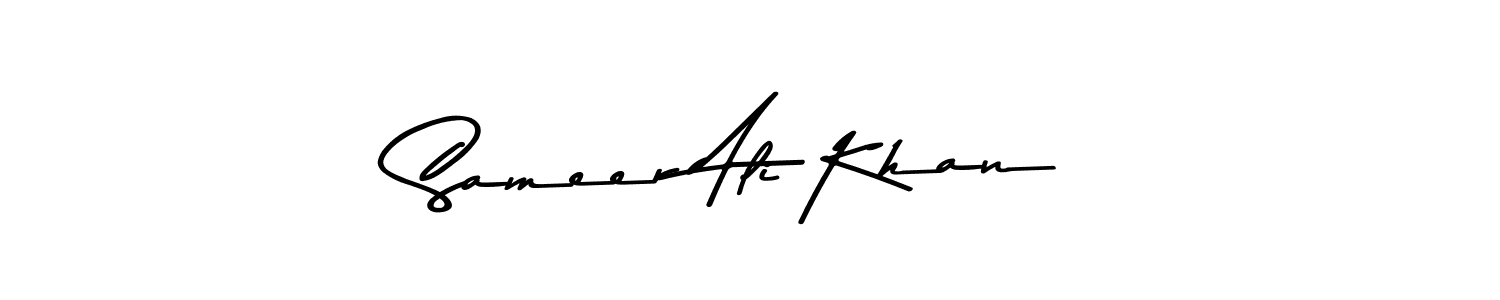 if you are searching for the best signature style for your name Sameer Ali Khan. so please give up your signature search. here we have designed multiple signature styles  using Asem Kandis PERSONAL USE. Sameer Ali Khan signature style 9 images and pictures png