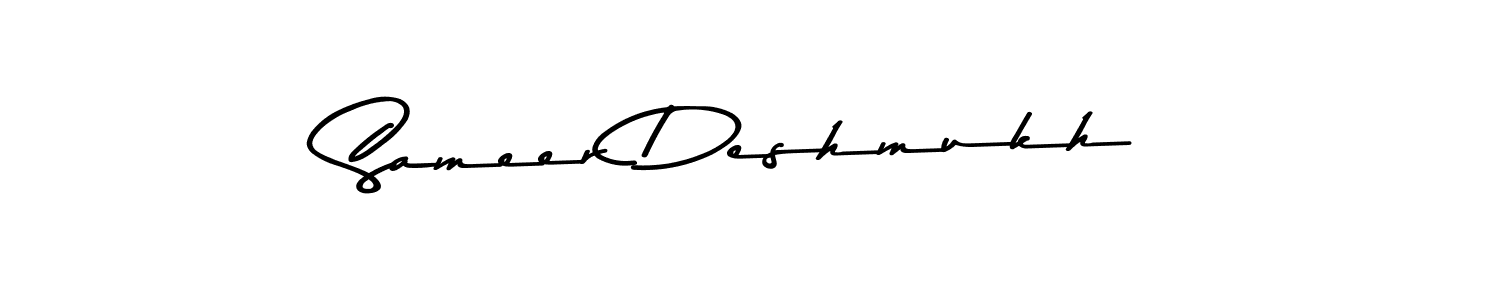 Make a beautiful signature design for name Sameer Deshmukh. Use this online signature maker to create a handwritten signature for free. Sameer Deshmukh signature style 9 images and pictures png