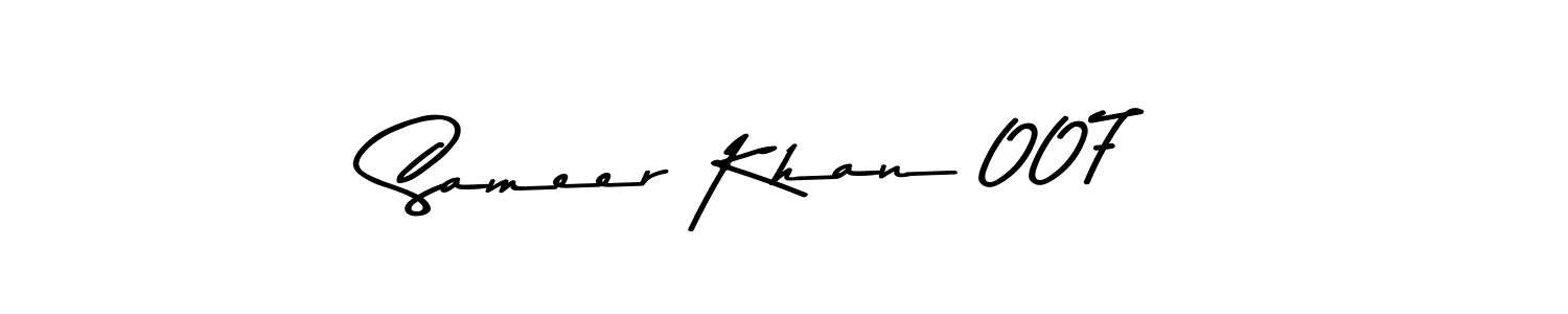 Design your own signature with our free online signature maker. With this signature software, you can create a handwritten (Asem Kandis PERSONAL USE) signature for name Sameer Khan 007. Sameer Khan 007 signature style 9 images and pictures png