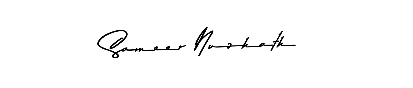 You can use this online signature creator to create a handwritten signature for the name Sameer Nuzhath. This is the best online autograph maker. Sameer Nuzhath signature style 9 images and pictures png