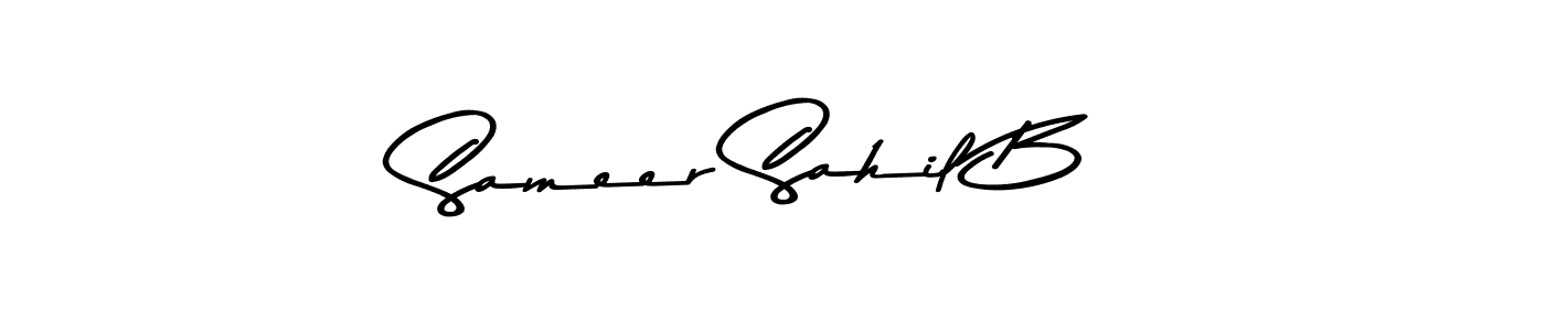 It looks lik you need a new signature style for name Sameer Sahil B. Design unique handwritten (Asem Kandis PERSONAL USE) signature with our free signature maker in just a few clicks. Sameer Sahil B signature style 9 images and pictures png