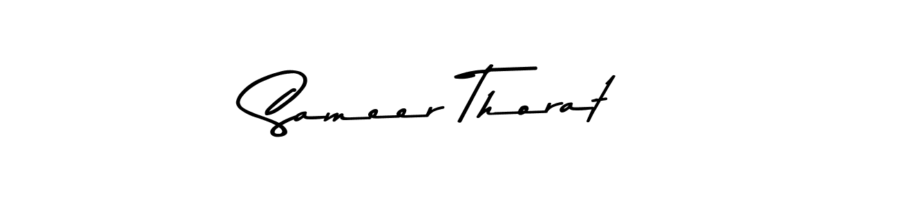 Design your own signature with our free online signature maker. With this signature software, you can create a handwritten (Asem Kandis PERSONAL USE) signature for name Sameer Thorat. Sameer Thorat signature style 9 images and pictures png