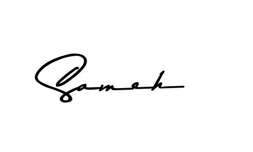 Sameh stylish signature style. Best Handwritten Sign (Asem Kandis PERSONAL USE) for my name. Handwritten Signature Collection Ideas for my name Sameh. Sameh signature style 9 images and pictures png