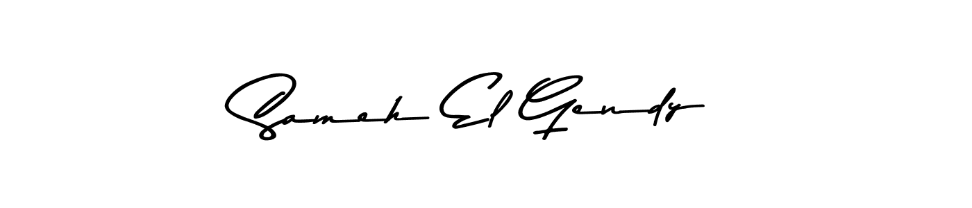 if you are searching for the best signature style for your name Sameh El Gendy. so please give up your signature search. here we have designed multiple signature styles  using Asem Kandis PERSONAL USE. Sameh El Gendy signature style 9 images and pictures png