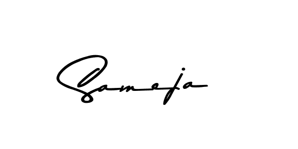 Make a beautiful signature design for name Sameja. With this signature (Asem Kandis PERSONAL USE) style, you can create a handwritten signature for free. Sameja signature style 9 images and pictures png