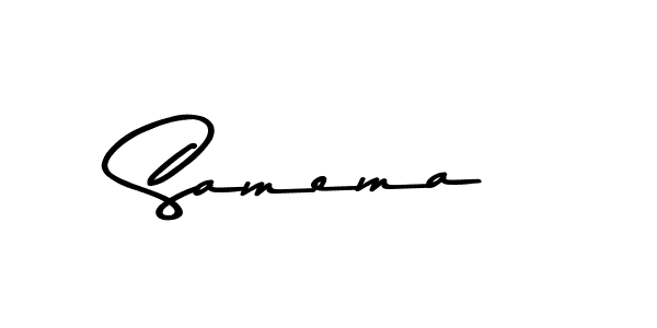 Make a beautiful signature design for name Samema. With this signature (Asem Kandis PERSONAL USE) style, you can create a handwritten signature for free. Samema signature style 9 images and pictures png