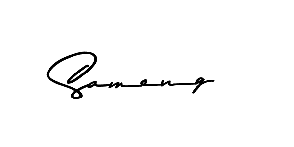 Sameng stylish signature style. Best Handwritten Sign (Asem Kandis PERSONAL USE) for my name. Handwritten Signature Collection Ideas for my name Sameng. Sameng signature style 9 images and pictures png