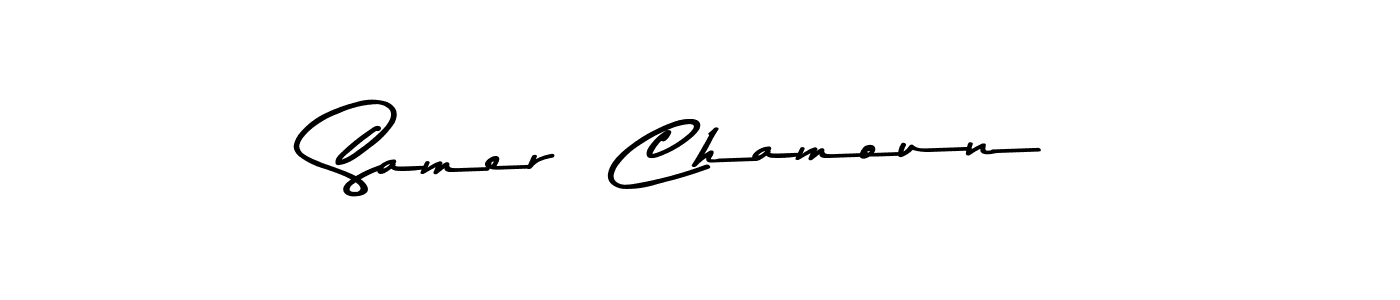 Samer  Chamoun stylish signature style. Best Handwritten Sign (Asem Kandis PERSONAL USE) for my name. Handwritten Signature Collection Ideas for my name Samer  Chamoun. Samer  Chamoun signature style 9 images and pictures png