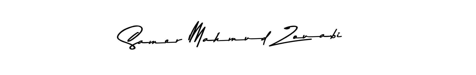 Make a beautiful signature design for name Samer Mahmud Zouabi. With this signature (Asem Kandis PERSONAL USE) style, you can create a handwritten signature for free. Samer Mahmud Zouabi signature style 9 images and pictures png