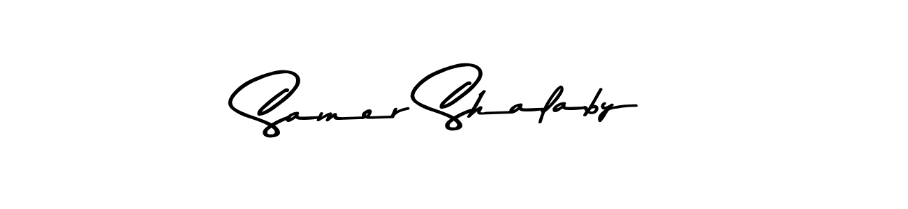 Make a beautiful signature design for name Samer Shalaby. With this signature (Asem Kandis PERSONAL USE) style, you can create a handwritten signature for free. Samer Shalaby signature style 9 images and pictures png