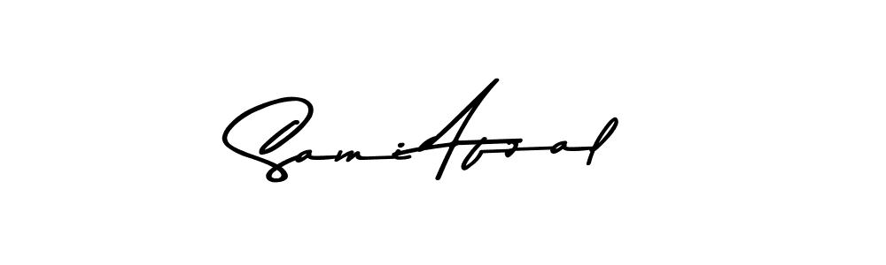Make a beautiful signature design for name Sami Afzal. Use this online signature maker to create a handwritten signature for free. Sami Afzal signature style 9 images and pictures png