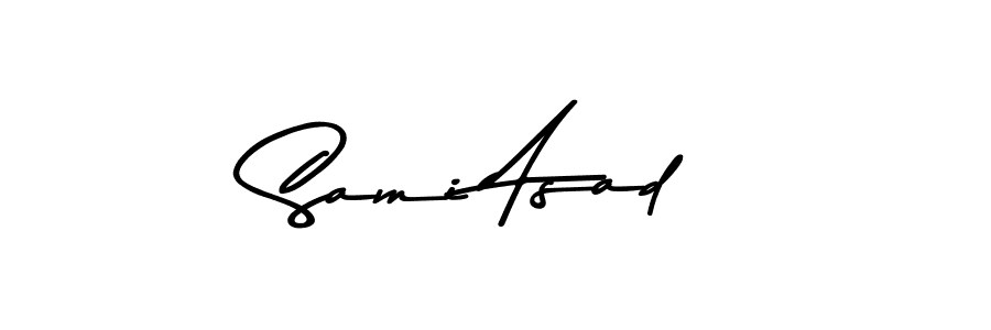 Make a beautiful signature design for name Sami Asad. Use this online signature maker to create a handwritten signature for free. Sami Asad signature style 9 images and pictures png