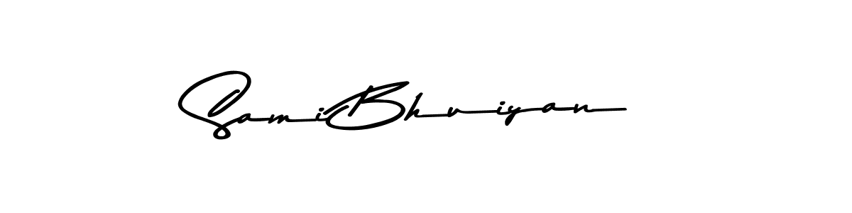 How to make Sami Bhuiyan name signature. Use Asem Kandis PERSONAL USE style for creating short signs online. This is the latest handwritten sign. Sami Bhuiyan signature style 9 images and pictures png
