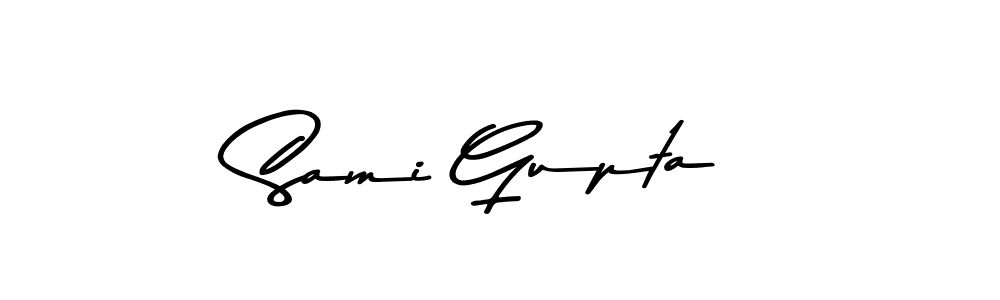 You should practise on your own different ways (Asem Kandis PERSONAL USE) to write your name (Sami Gupta) in signature. don't let someone else do it for you. Sami Gupta signature style 9 images and pictures png