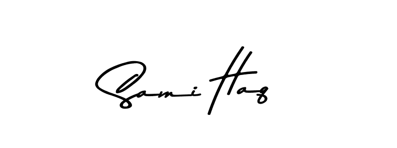 Design your own signature with our free online signature maker. With this signature software, you can create a handwritten (Asem Kandis PERSONAL USE) signature for name Sami Haq. Sami Haq signature style 9 images and pictures png