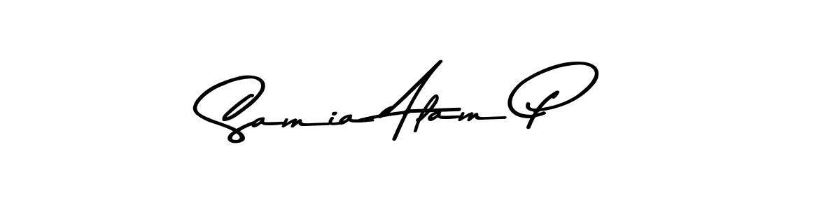 Here are the top 10 professional signature styles for the name Samia Alam P. These are the best autograph styles you can use for your name. Samia Alam P signature style 9 images and pictures png