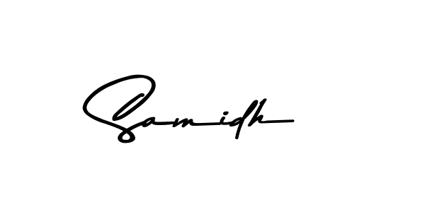 Design your own signature with our free online signature maker. With this signature software, you can create a handwritten (Asem Kandis PERSONAL USE) signature for name Samidh. Samidh signature style 9 images and pictures png