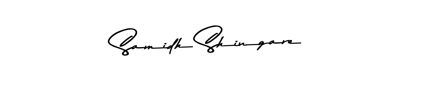 You should practise on your own different ways (Asem Kandis PERSONAL USE) to write your name (Samidh Shingare) in signature. don't let someone else do it for you. Samidh Shingare signature style 9 images and pictures png