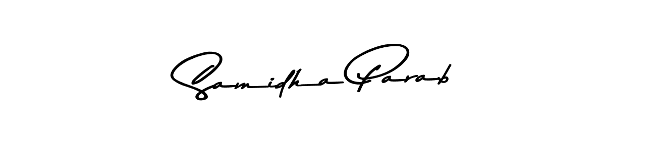 Use a signature maker to create a handwritten signature online. With this signature software, you can design (Asem Kandis PERSONAL USE) your own signature for name Samidha Parab. Samidha Parab signature style 9 images and pictures png
