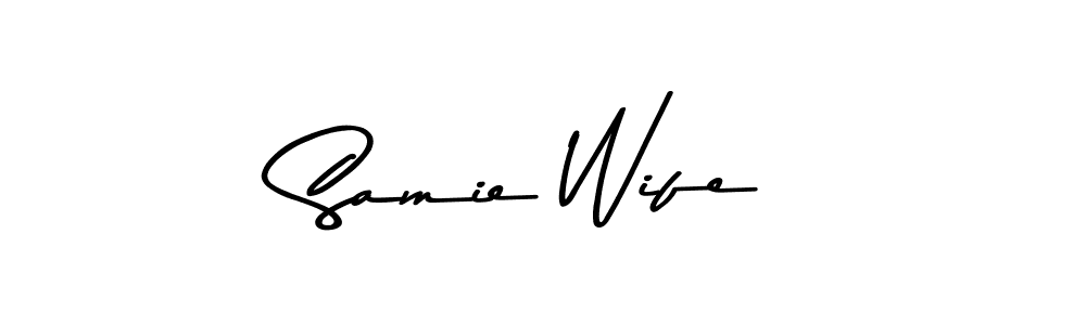Design your own signature with our free online signature maker. With this signature software, you can create a handwritten (Asem Kandis PERSONAL USE) signature for name Samie Wife. Samie Wife signature style 9 images and pictures png