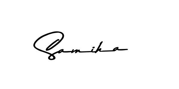 Also You can easily find your signature by using the search form. We will create Samiha name handwritten signature images for you free of cost using Asem Kandis PERSONAL USE sign style. Samiha signature style 9 images and pictures png