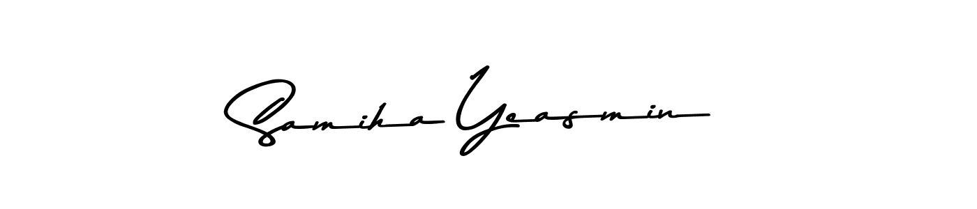 Also You can easily find your signature by using the search form. We will create Samiha Yeasmin name handwritten signature images for you free of cost using Asem Kandis PERSONAL USE sign style. Samiha Yeasmin signature style 9 images and pictures png