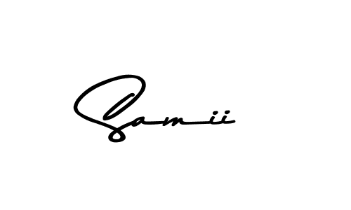 Similarly Asem Kandis PERSONAL USE is the best handwritten signature design. Signature creator online .You can use it as an online autograph creator for name Samii. Samii signature style 9 images and pictures png