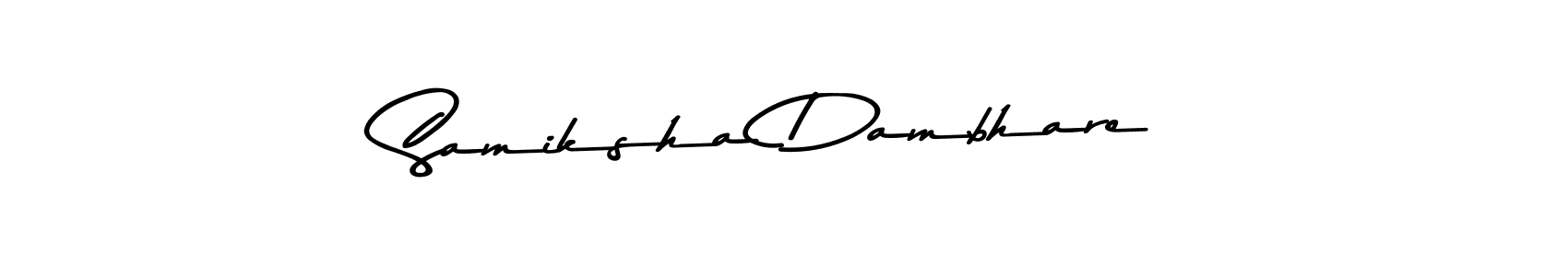 Also You can easily find your signature by using the search form. We will create Samiksha Dambhare name handwritten signature images for you free of cost using Asem Kandis PERSONAL USE sign style. Samiksha Dambhare signature style 9 images and pictures png