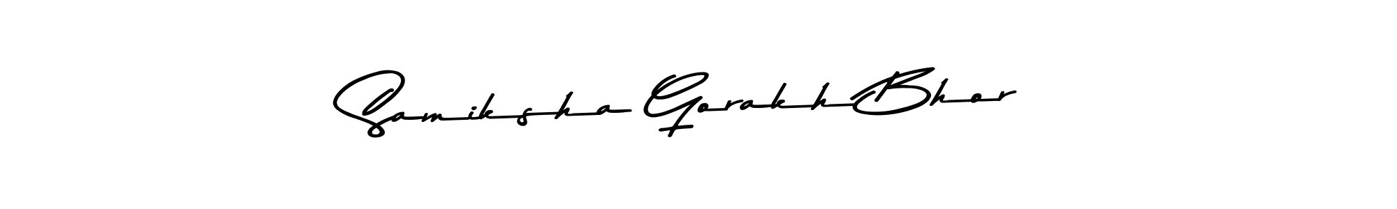 Here are the top 10 professional signature styles for the name Samiksha Gorakh Bhor. These are the best autograph styles you can use for your name. Samiksha Gorakh Bhor signature style 9 images and pictures png