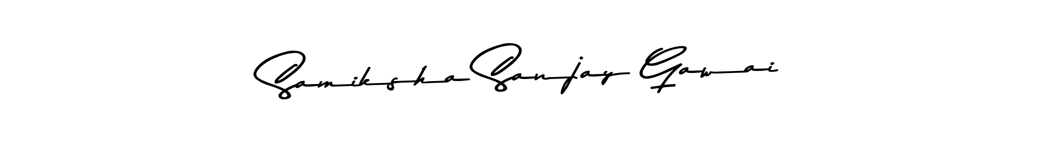 Make a beautiful signature design for name Samiksha Sanjay Gawai. With this signature (Asem Kandis PERSONAL USE) style, you can create a handwritten signature for free. Samiksha Sanjay Gawai signature style 9 images and pictures png