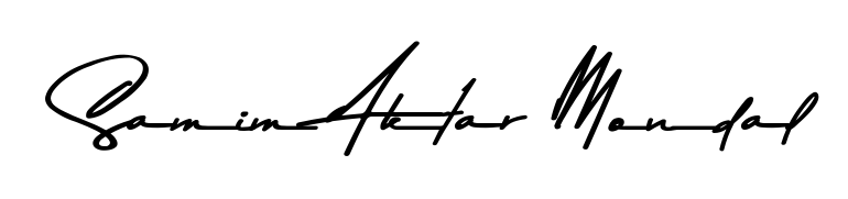 Design your own signature with our free online signature maker. With this signature software, you can create a handwritten (Asem Kandis PERSONAL USE) signature for name Samim Aktar Mondal. Samim Aktar Mondal signature style 9 images and pictures png
