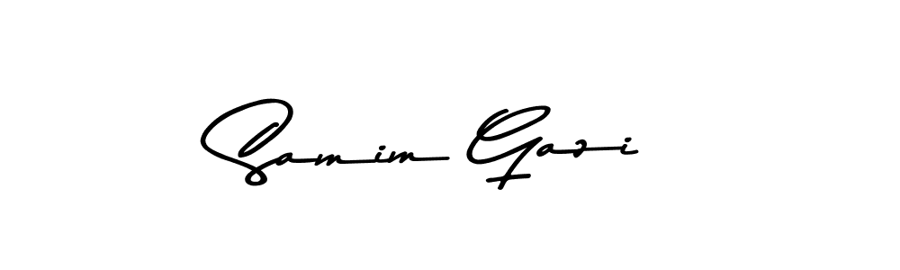 if you are searching for the best signature style for your name Samim Gazi. so please give up your signature search. here we have designed multiple signature styles  using Asem Kandis PERSONAL USE. Samim Gazi signature style 9 images and pictures png