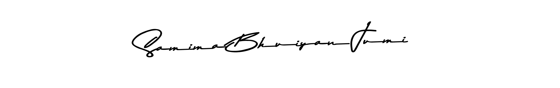 Use a signature maker to create a handwritten signature online. With this signature software, you can design (Asem Kandis PERSONAL USE) your own signature for name Samima Bhuiyan Jumi. Samima Bhuiyan Jumi signature style 9 images and pictures png