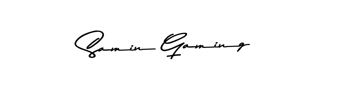 This is the best signature style for the Samin Gaming name. Also you like these signature font (Asem Kandis PERSONAL USE). Mix name signature. Samin Gaming signature style 9 images and pictures png