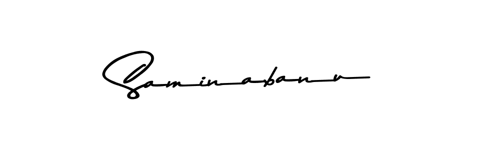 Similarly Asem Kandis PERSONAL USE is the best handwritten signature design. Signature creator online .You can use it as an online autograph creator for name Saminabanu. Saminabanu signature style 9 images and pictures png
