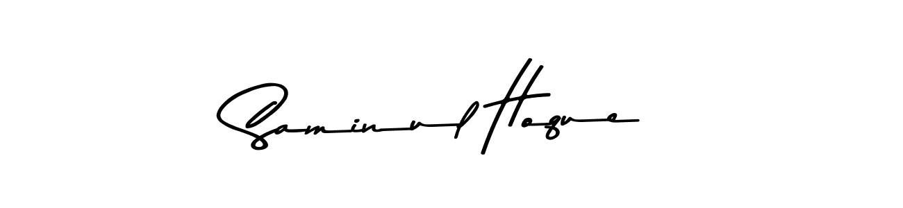 Also we have Saminul Hoque name is the best signature style. Create professional handwritten signature collection using Asem Kandis PERSONAL USE autograph style. Saminul Hoque signature style 9 images and pictures png