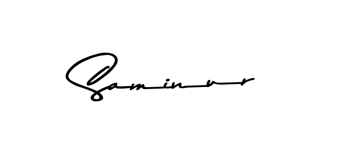 Create a beautiful signature design for name Saminur. With this signature (Asem Kandis PERSONAL USE) fonts, you can make a handwritten signature for free. Saminur signature style 9 images and pictures png