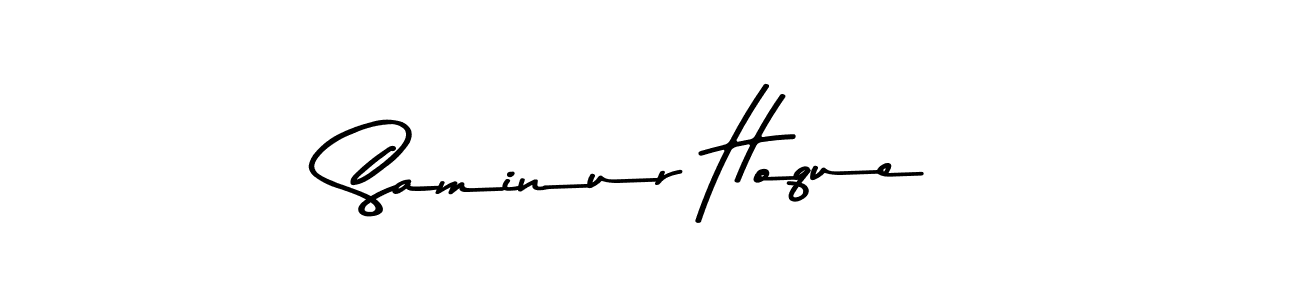 How to make Saminur Hoque signature? Asem Kandis PERSONAL USE is a professional autograph style. Create handwritten signature for Saminur Hoque name. Saminur Hoque signature style 9 images and pictures png