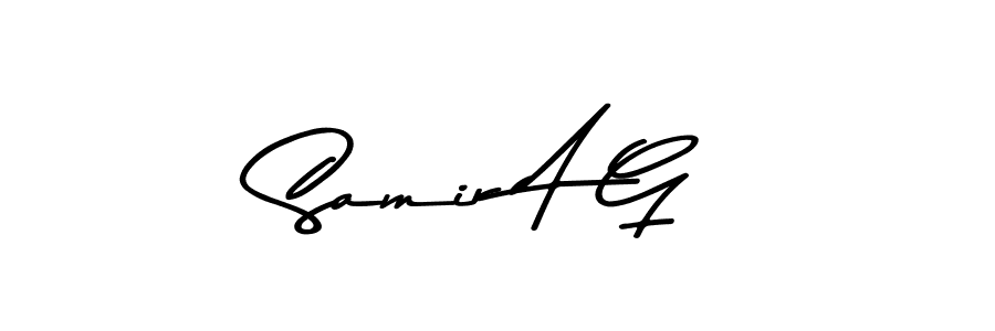 Make a short Samir A G signature style. Manage your documents anywhere anytime using Asem Kandis PERSONAL USE. Create and add eSignatures, submit forms, share and send files easily. Samir A G signature style 9 images and pictures png