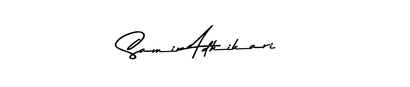 Here are the top 10 professional signature styles for the name Samir Adhikari. These are the best autograph styles you can use for your name. Samir Adhikari signature style 9 images and pictures png