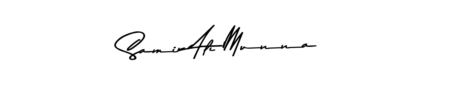 Samir Ali Munna stylish signature style. Best Handwritten Sign (Asem Kandis PERSONAL USE) for my name. Handwritten Signature Collection Ideas for my name Samir Ali Munna. Samir Ali Munna signature style 9 images and pictures png