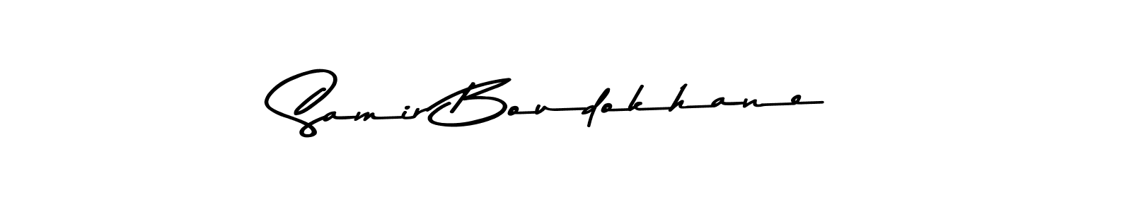 Make a beautiful signature design for name Samir Boudokhane. With this signature (Asem Kandis PERSONAL USE) style, you can create a handwritten signature for free. Samir Boudokhane signature style 9 images and pictures png
