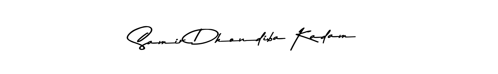 Make a short Samir Dhondiba Kadam signature style. Manage your documents anywhere anytime using Asem Kandis PERSONAL USE. Create and add eSignatures, submit forms, share and send files easily. Samir Dhondiba Kadam signature style 9 images and pictures png