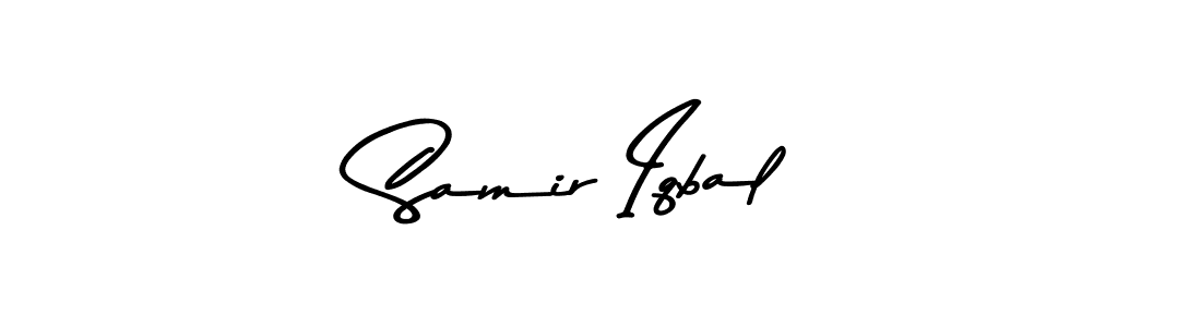 Use a signature maker to create a handwritten signature online. With this signature software, you can design (Asem Kandis PERSONAL USE) your own signature for name Samir Iqbal. Samir Iqbal signature style 9 images and pictures png