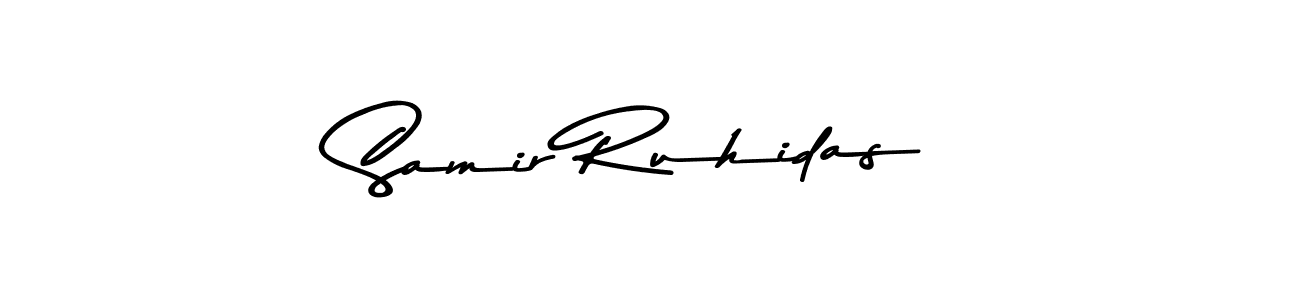 Also You can easily find your signature by using the search form. We will create Samir Ruhidas name handwritten signature images for you free of cost using Asem Kandis PERSONAL USE sign style. Samir Ruhidas signature style 9 images and pictures png