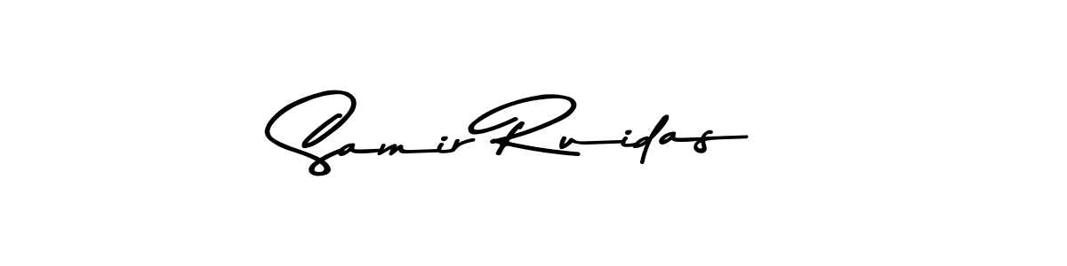 Design your own signature with our free online signature maker. With this signature software, you can create a handwritten (Asem Kandis PERSONAL USE) signature for name Samir Ruidas. Samir Ruidas signature style 9 images and pictures png