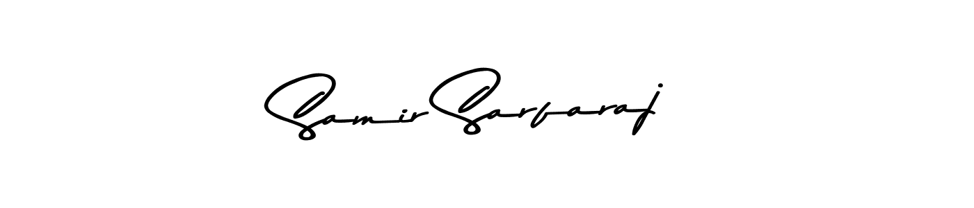 Create a beautiful signature design for name Samir Sarfaraj. With this signature (Asem Kandis PERSONAL USE) fonts, you can make a handwritten signature for free. Samir Sarfaraj signature style 9 images and pictures png