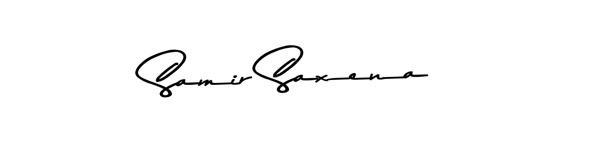 Design your own signature with our free online signature maker. With this signature software, you can create a handwritten (Asem Kandis PERSONAL USE) signature for name Samir Saxena. Samir Saxena signature style 9 images and pictures png